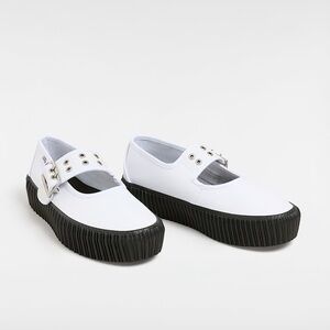 Vans Mary Jane Creeper Shoes in
White color womens size 8